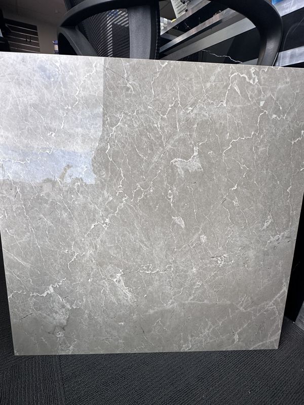 AMAZING TILES MARBELLA GREY GLOSS 600X600MM