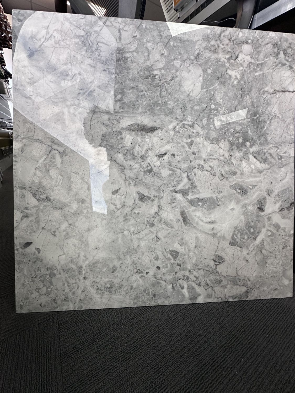 AMAZING TILES GLAMOUR GREY GLOSS 600X600MM