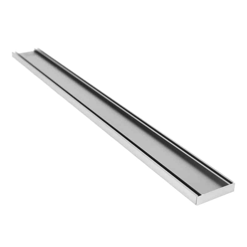 ] Lauxes Aluminium Slimline Tile Insert Grate 21 (STI21) 3000 x 100 x 21mm [Top and Bottom]