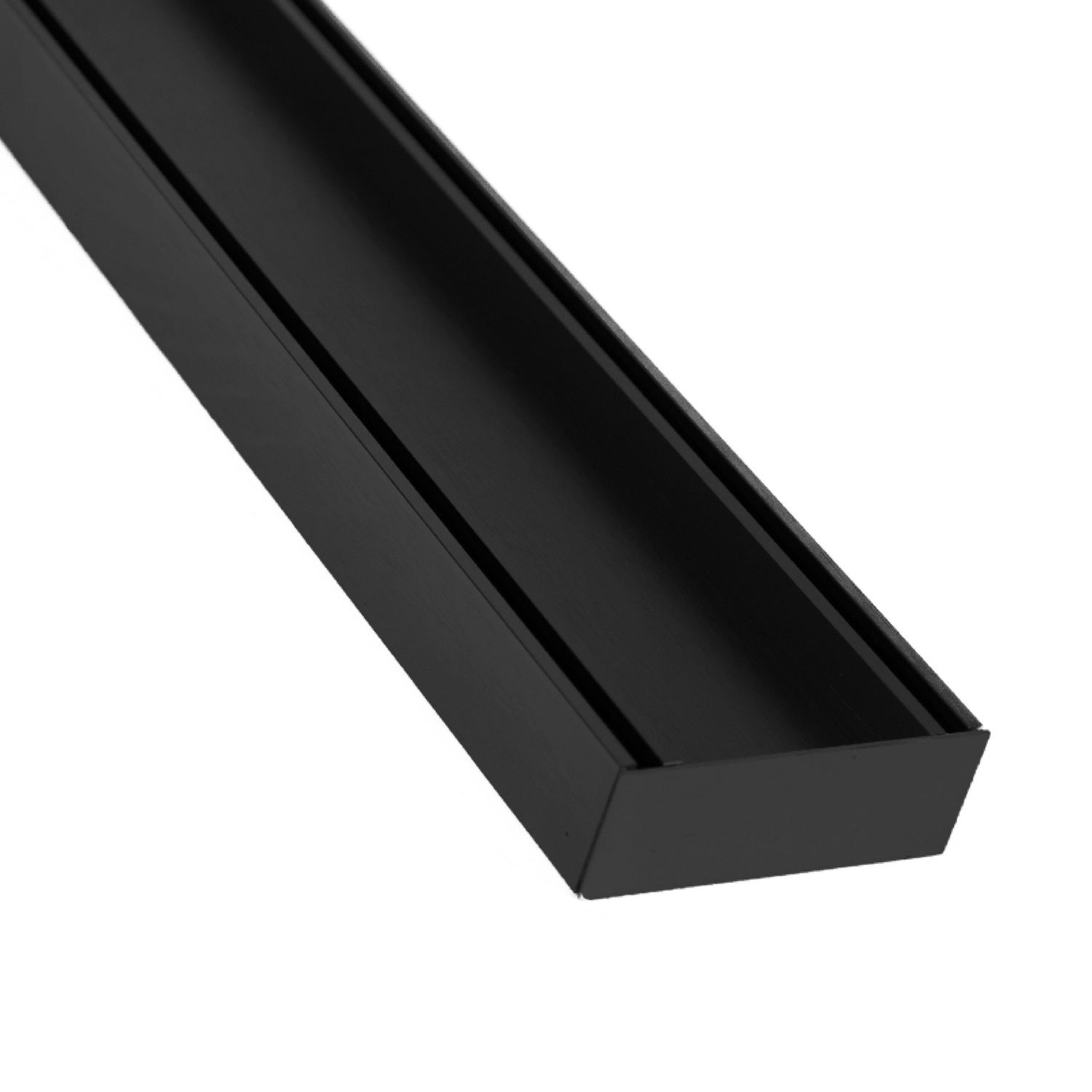 Lauxes Aluminium Midnight Slimline Tile Insert Grate (MSTI) 1000 x 100 x 26mm [Top and Bottom]