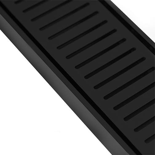 Lauxes Aluminium Midnight Next Generation 35 Floor Grate (MNXT35) 1000 x 100 x 35mm [Top and Bottom]