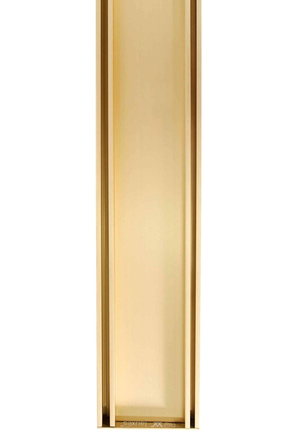 Lauxes Aluminium Matte Yellow Gold Slimline Tile Insert Grate 21 (MYGSTI21) 3000 x 100 x 21mm [Top and Bottom]