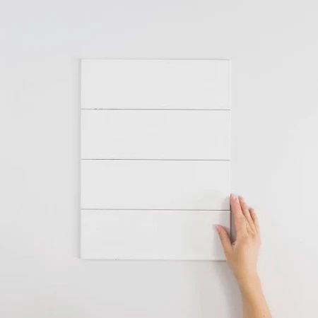 CERAMIC TILES GLOSS WHITE 100x300MM