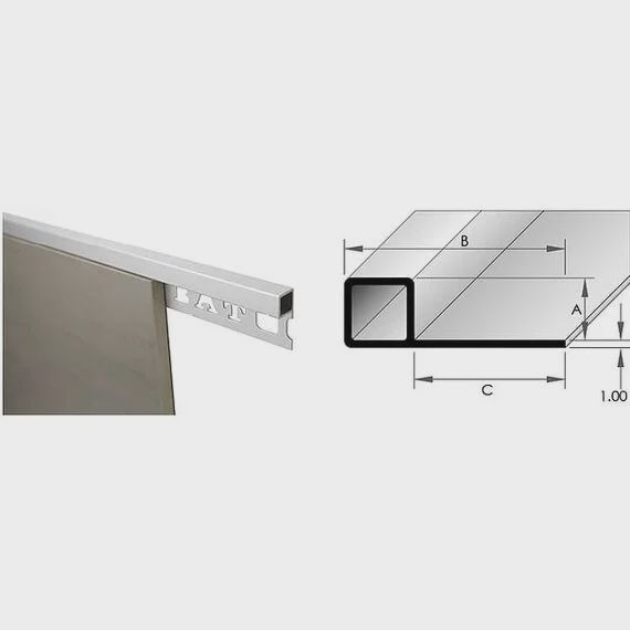 Project Mosaic Corner Angle 10mm x 3m - B/Silver Withe Protective Film