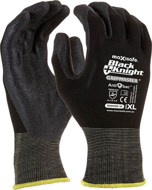 Black Knight Gripmaster Coated Glove, Size: Medium