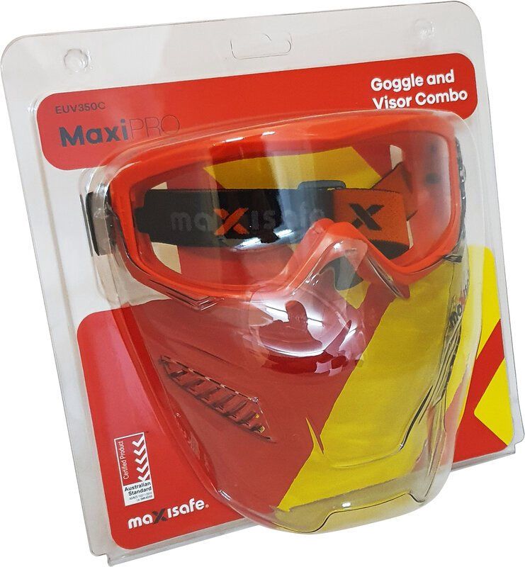 MaxiPRO Safety Goggle &amp; Visor Combo