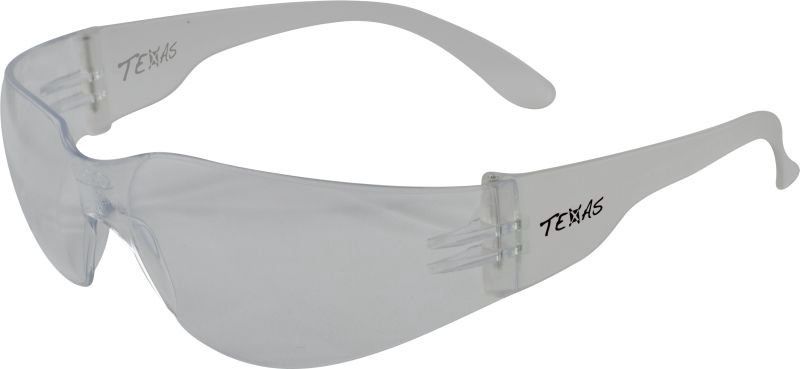 TEXAS Safety Glasses - Clear Lens, Colour: Clear lense