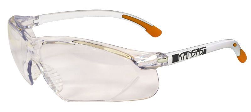 KANSAS Safety Glasses with Anti-Fog - Clear Lens, Colour: Clear Lense