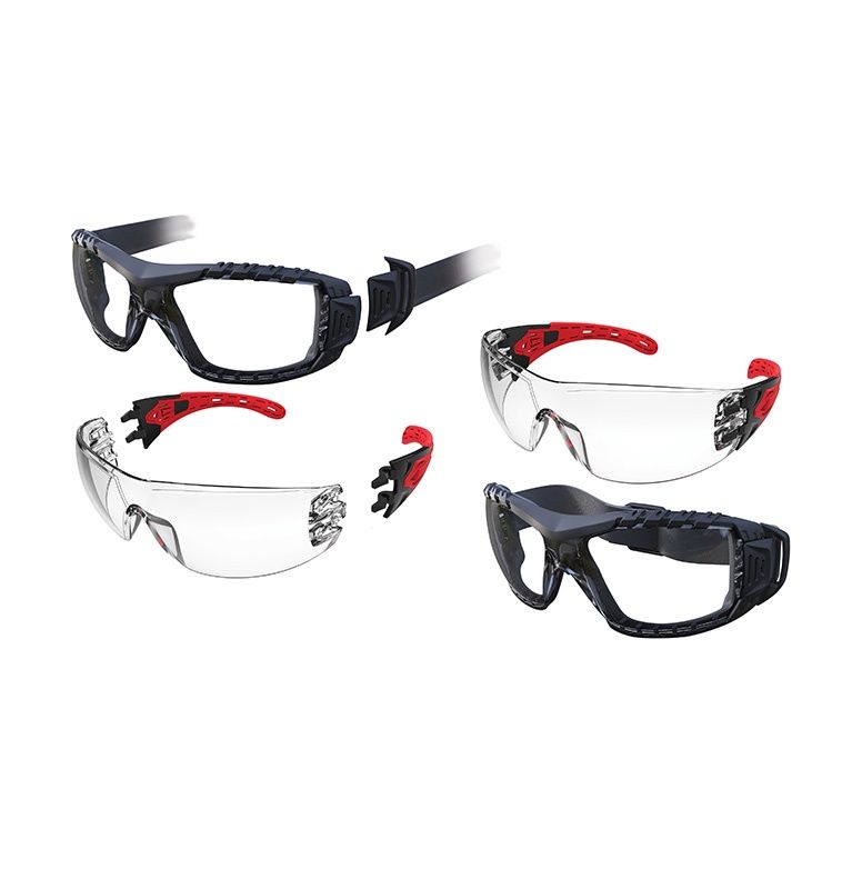 EVOLVE Safety Glasses with Gasket &amp; Headband - Clear Lens, Colour: Clear lens