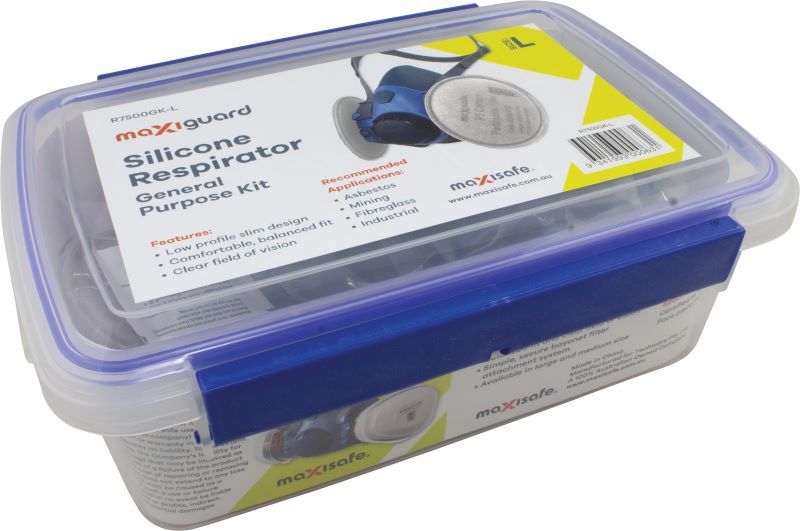 MaxiGuard Half Mask Respirator General Purpose P3 Kit, Large, Size: Large