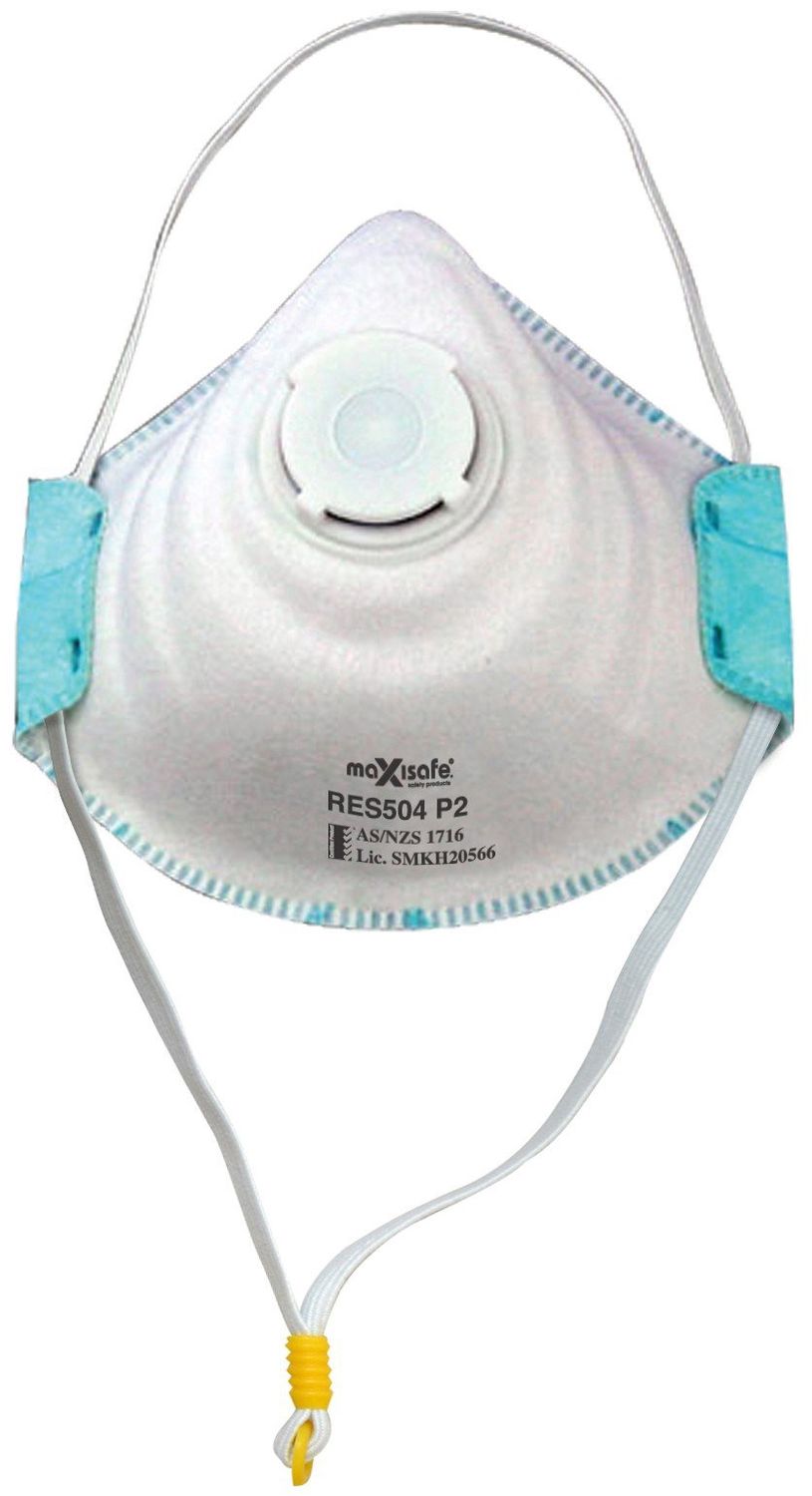 P2 Moulded Respirator with Carbon filter and Valve, card of 3
