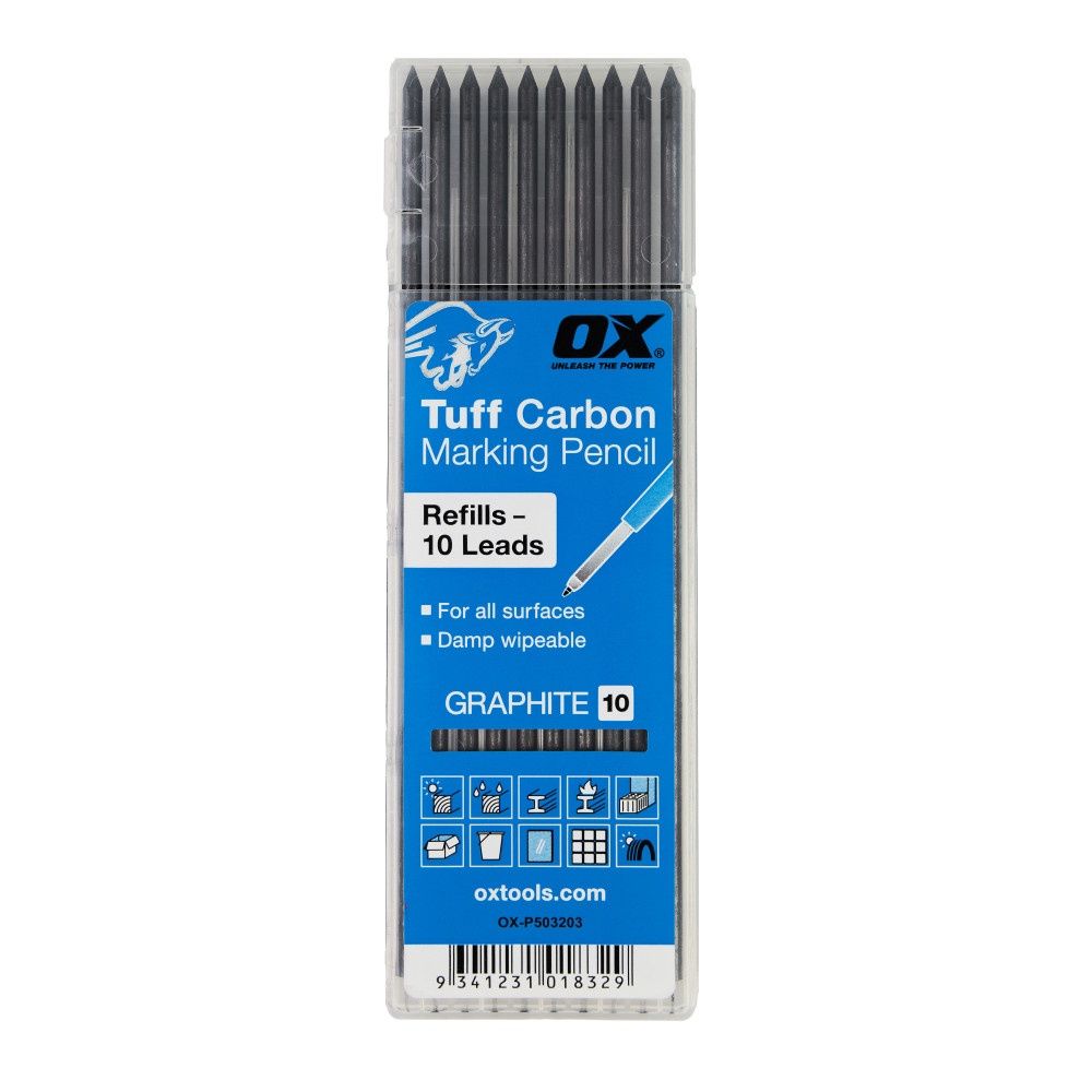 OX Pro Tuff Carbon Refills Basic Colour &amp; Graphite Lead – 10 Pack