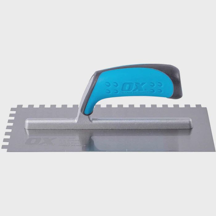 OX Professional Notch TroweL, Size: 8x8
