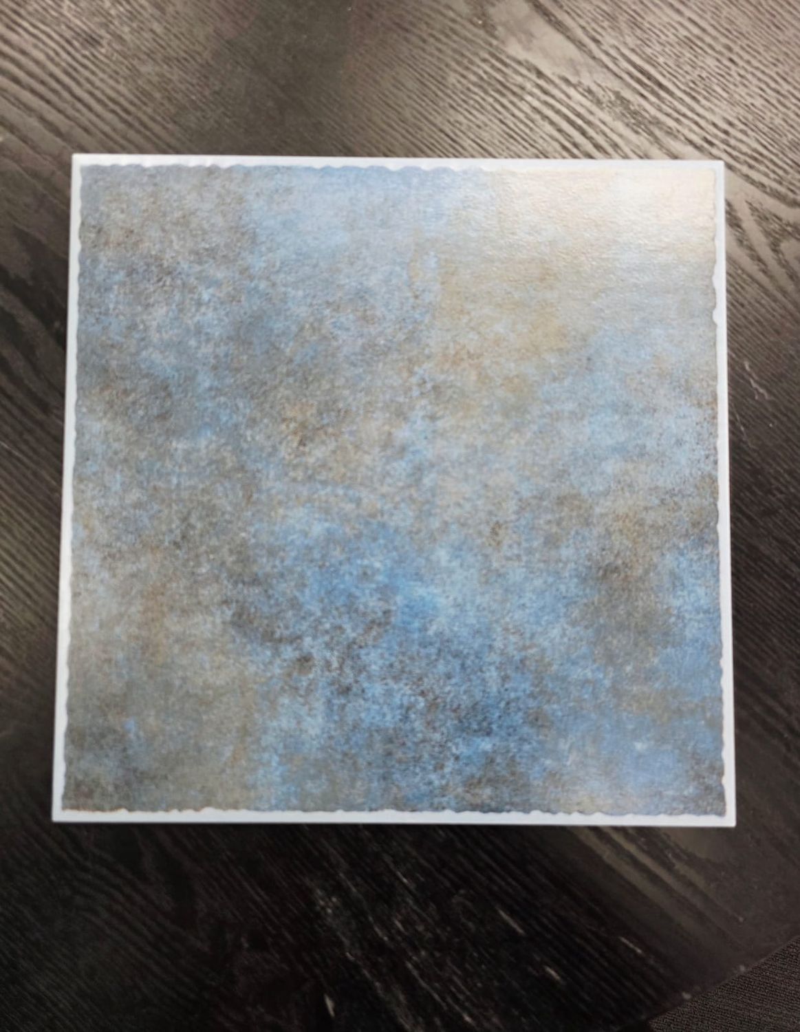 Blue Stone-Effect Matte Ceramic Tile