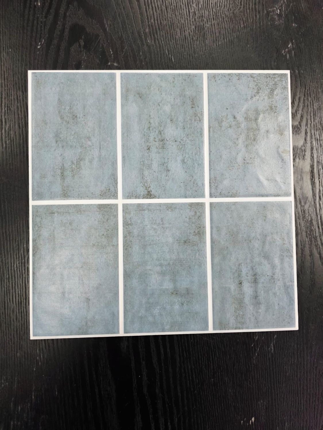 Urban Slate-Look Ceramic Tile – Charcoal Blue 300x300