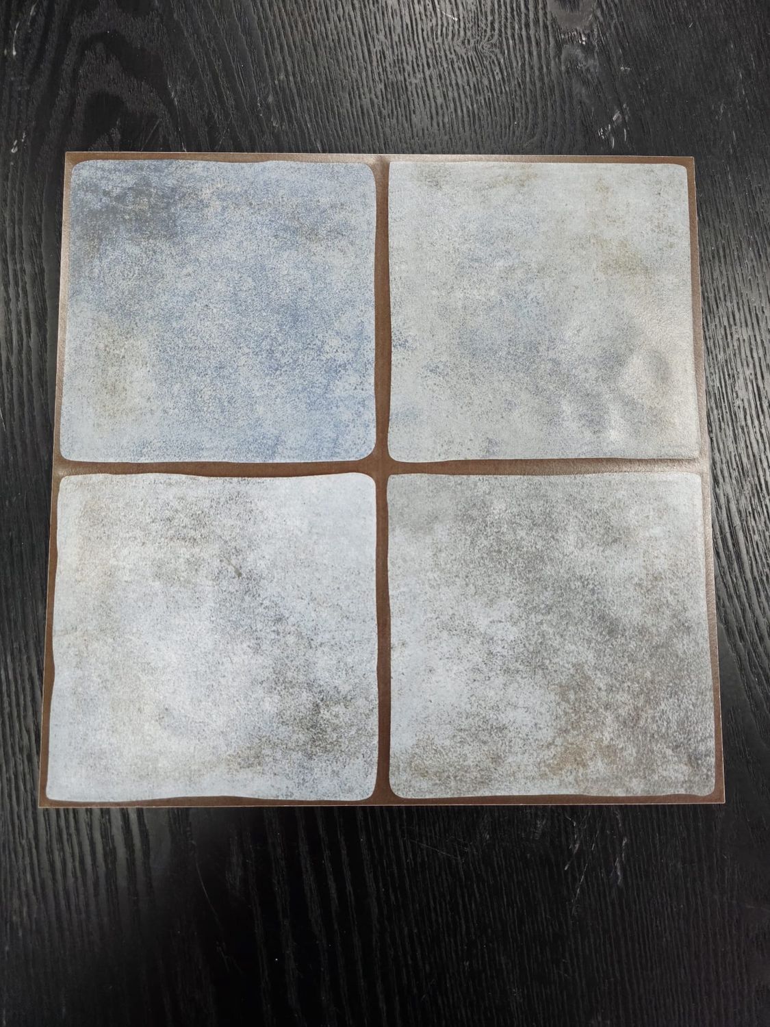 Vintage Stone-Look Ceramic Tile – Blue/Grey Mix 300x300