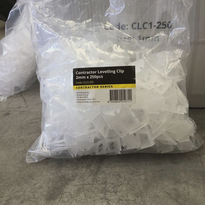 AMARK Contractor Levelling Clip 2mm x 250pcs