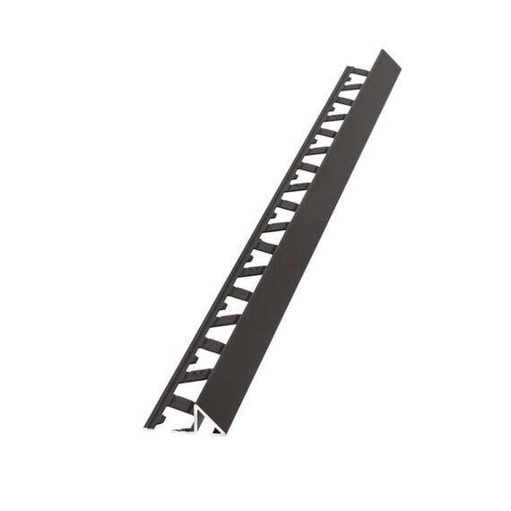 AMARK L Profile Aluminium 10mm Matt Black x 3m
