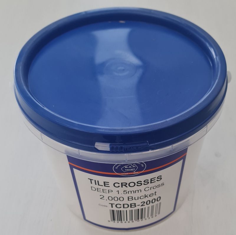 Deep Tile Crosses 1.5mm x 2000 Bucket