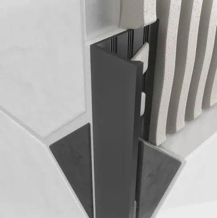 AMARK L Profile Aluminium 11mm Matt Black x 3m