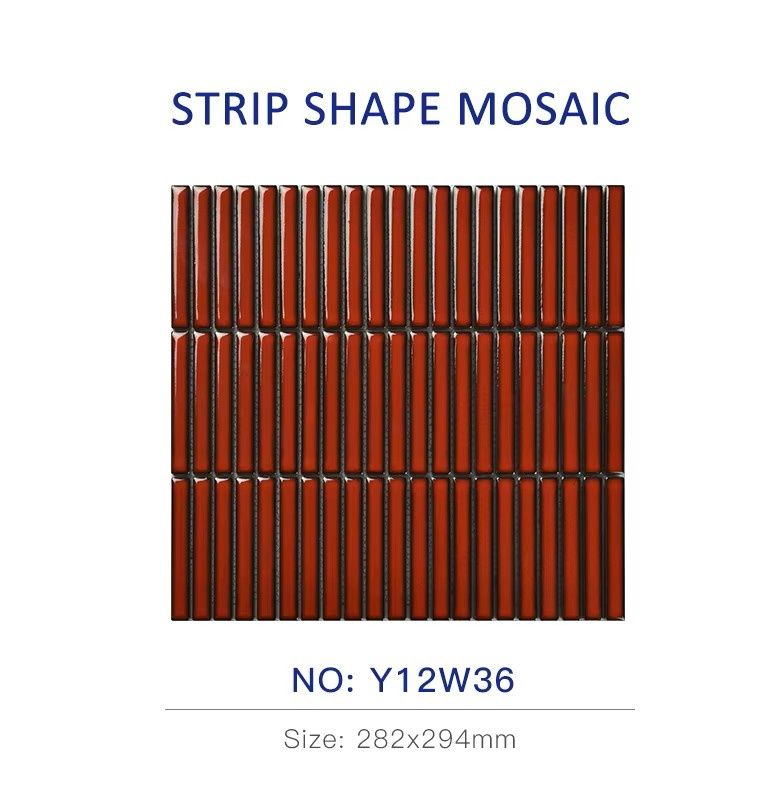 Kit kat Red Color  Strip Shape Mosaic ( Per Sheet)