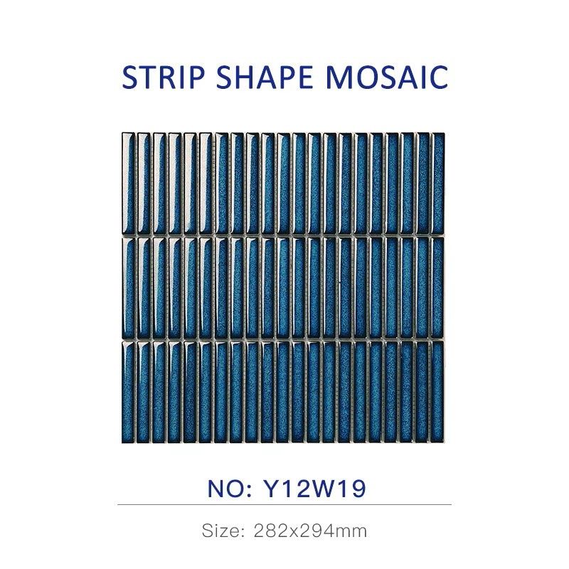 Kita kat Japanese Inspired Blue Finger Strip Shape Mosaic ( Per Sheet)