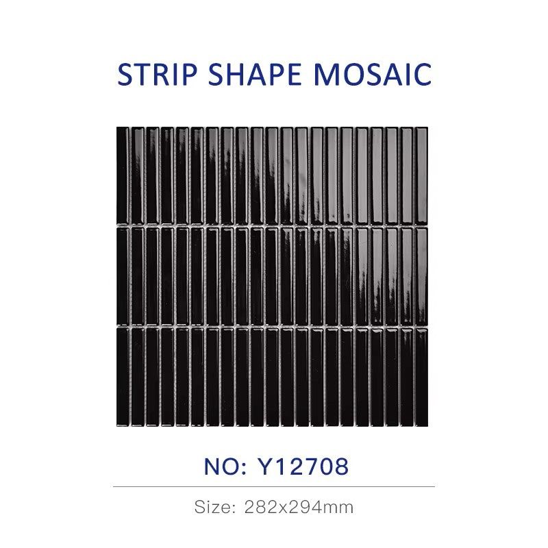 Kita kat  Black Strip Shape Mosaic ( Per Sheet)