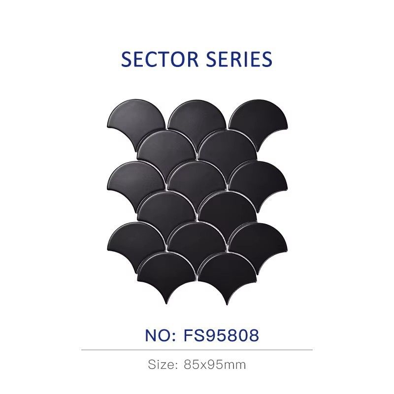 High Quality Fish Scale Glazed Ceramic Mosaic