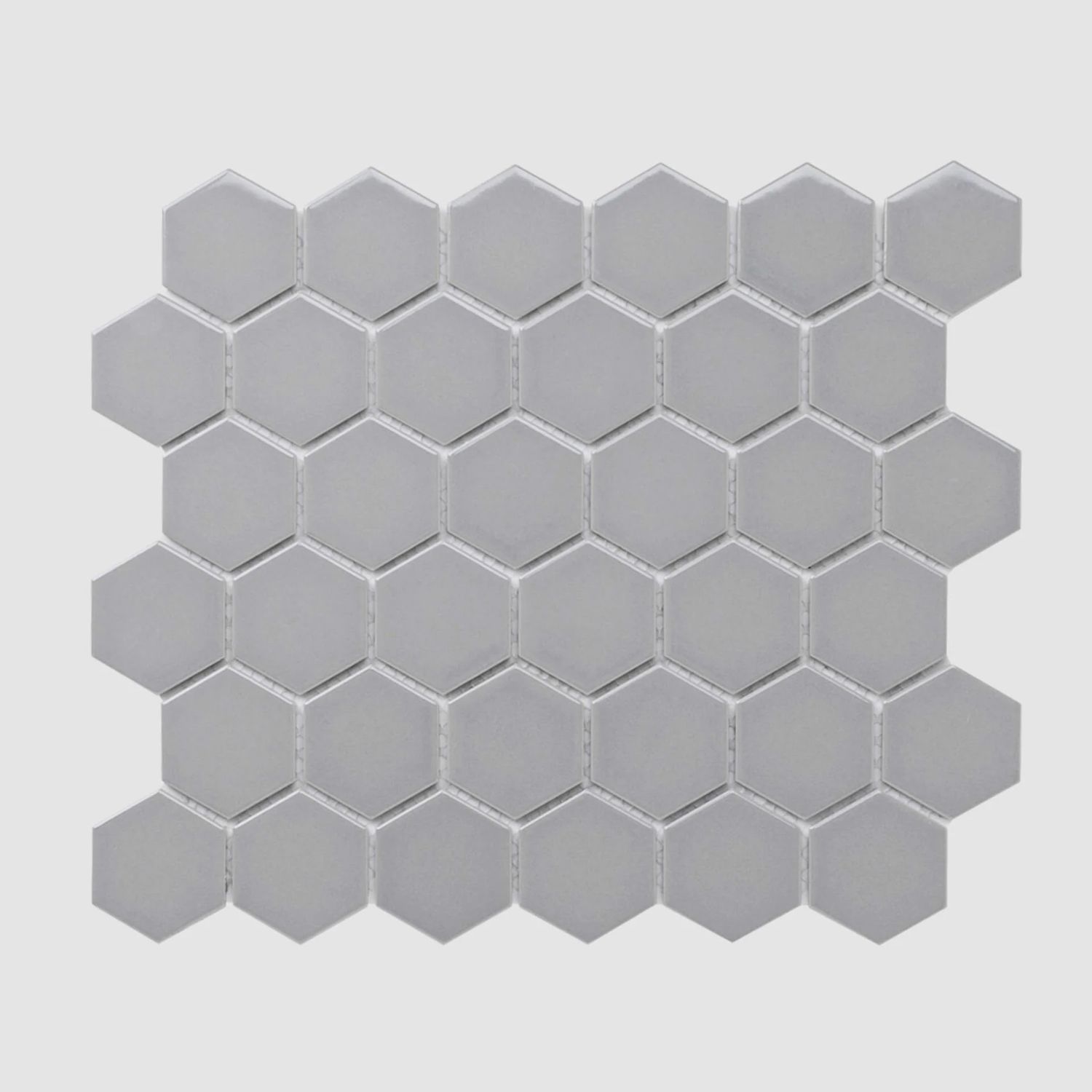 Grey Hexagon Mosaic Tile (Per Sheet )