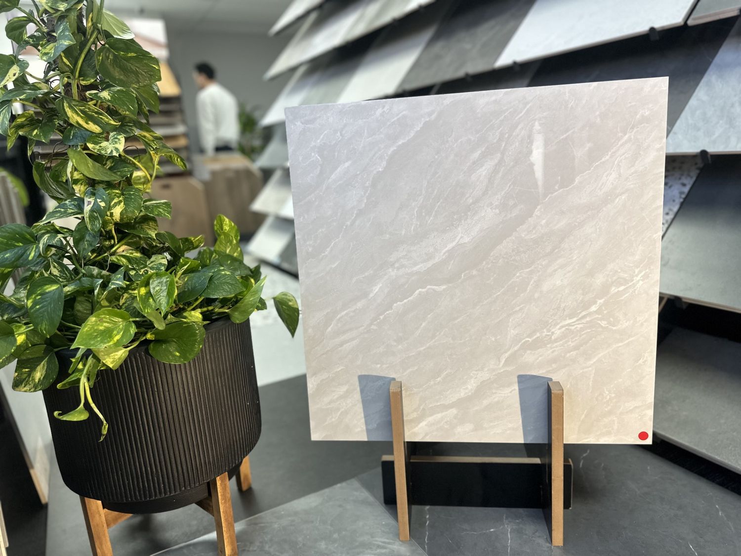 Light Grey cloud design Porcelain  Tiles 600x600