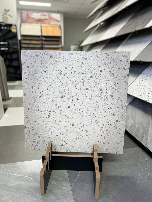 white  Terrazzo Porcelain tile 600x600
