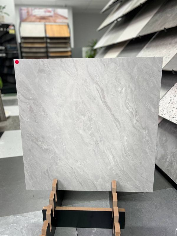 White Grey cloud design Porcelain  Tiles 600x600