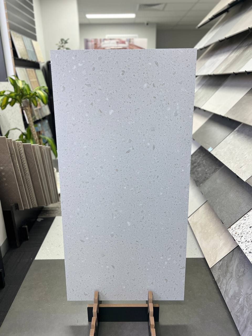 Light Grey Terrazzo Porcelain Tile  600x1200