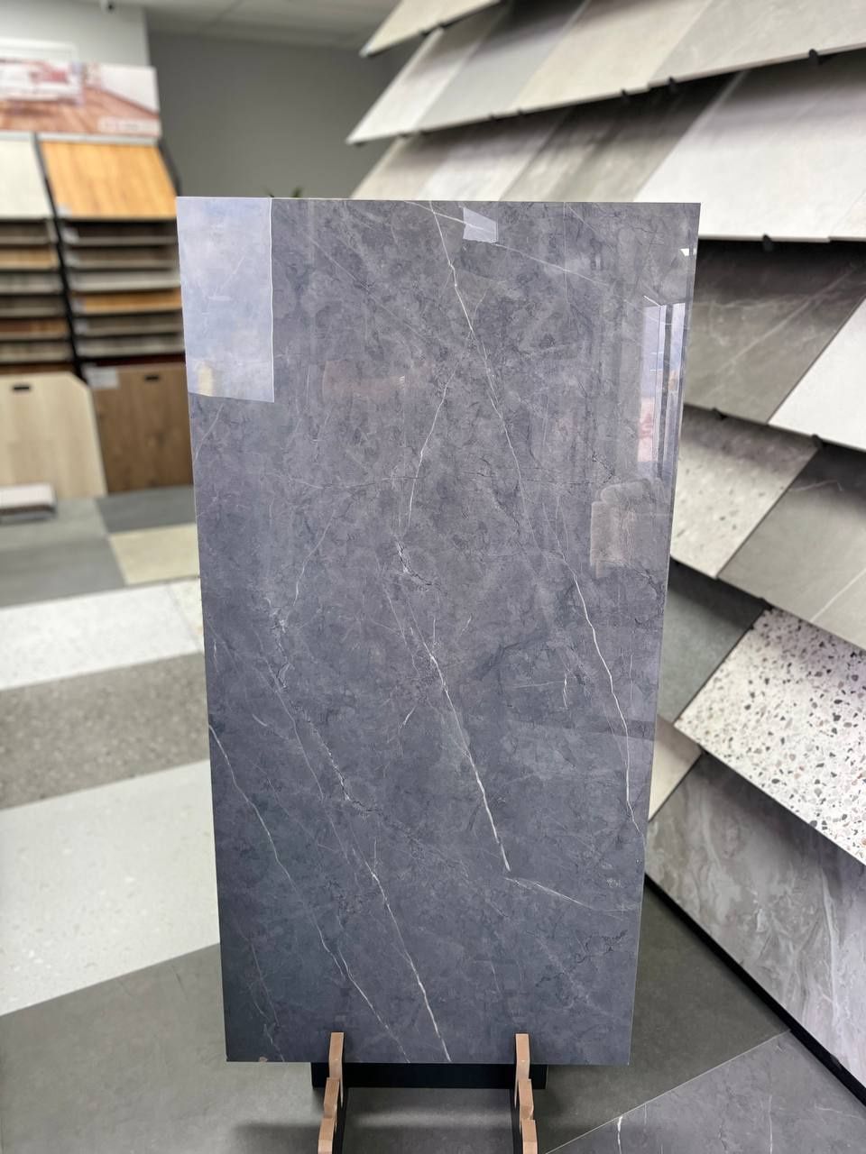 Cloud Dark Ash Porcelain Tile 600x1200
