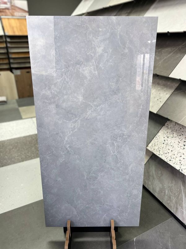 Cloud Light Grey gloss porcelain Tile 600x1200mm