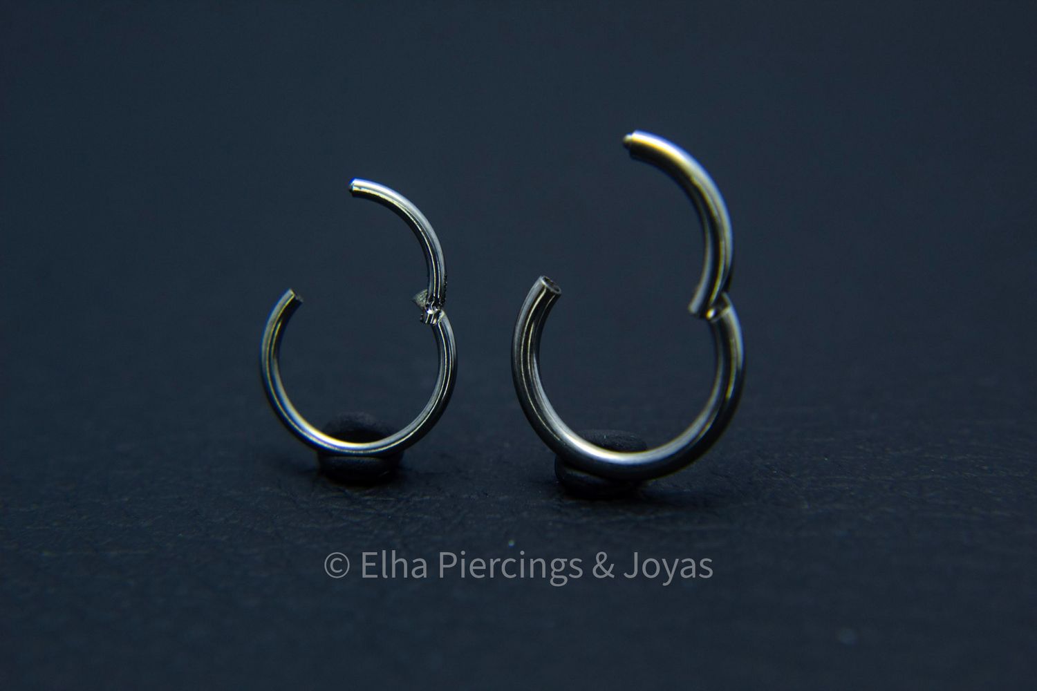 Argolla lisas con cierre clicker