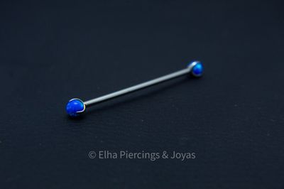 Industrial bolas de ópalo azul engarzado