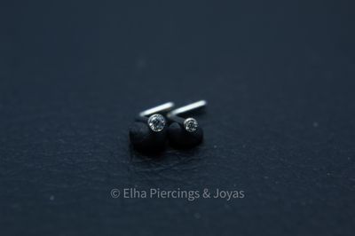 Nostril Cristal de zirconia claro