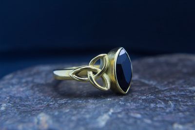 Cristal negro corte marquise