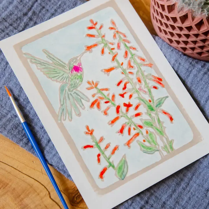 Penstemon Watercolor Card Kit
