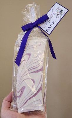 Huckleberry White Chocolate Bark