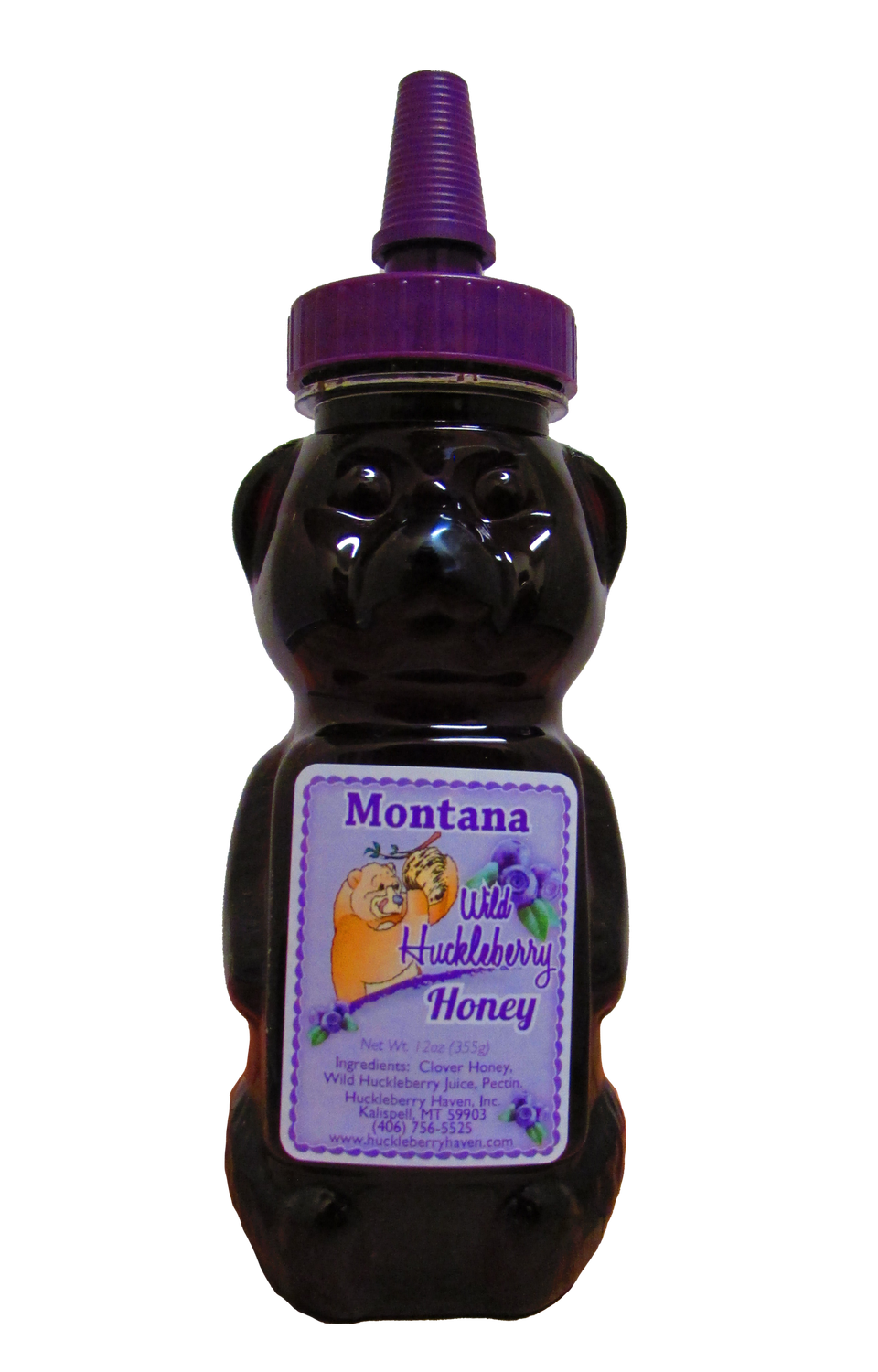 Huckleberry Honey Squeeze Bear (12oz)