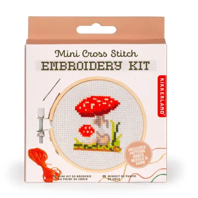 Mushroom Cross Stitch Kit