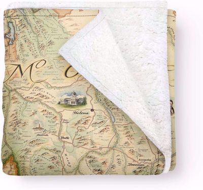 Montana Map Fleece Blanket