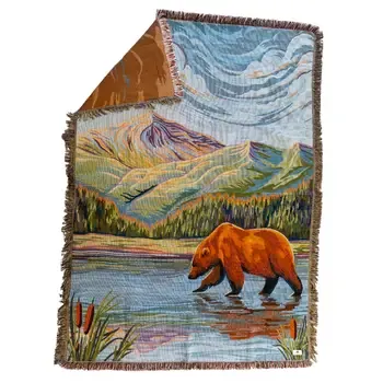 Wild Reflection Knit Blanket
