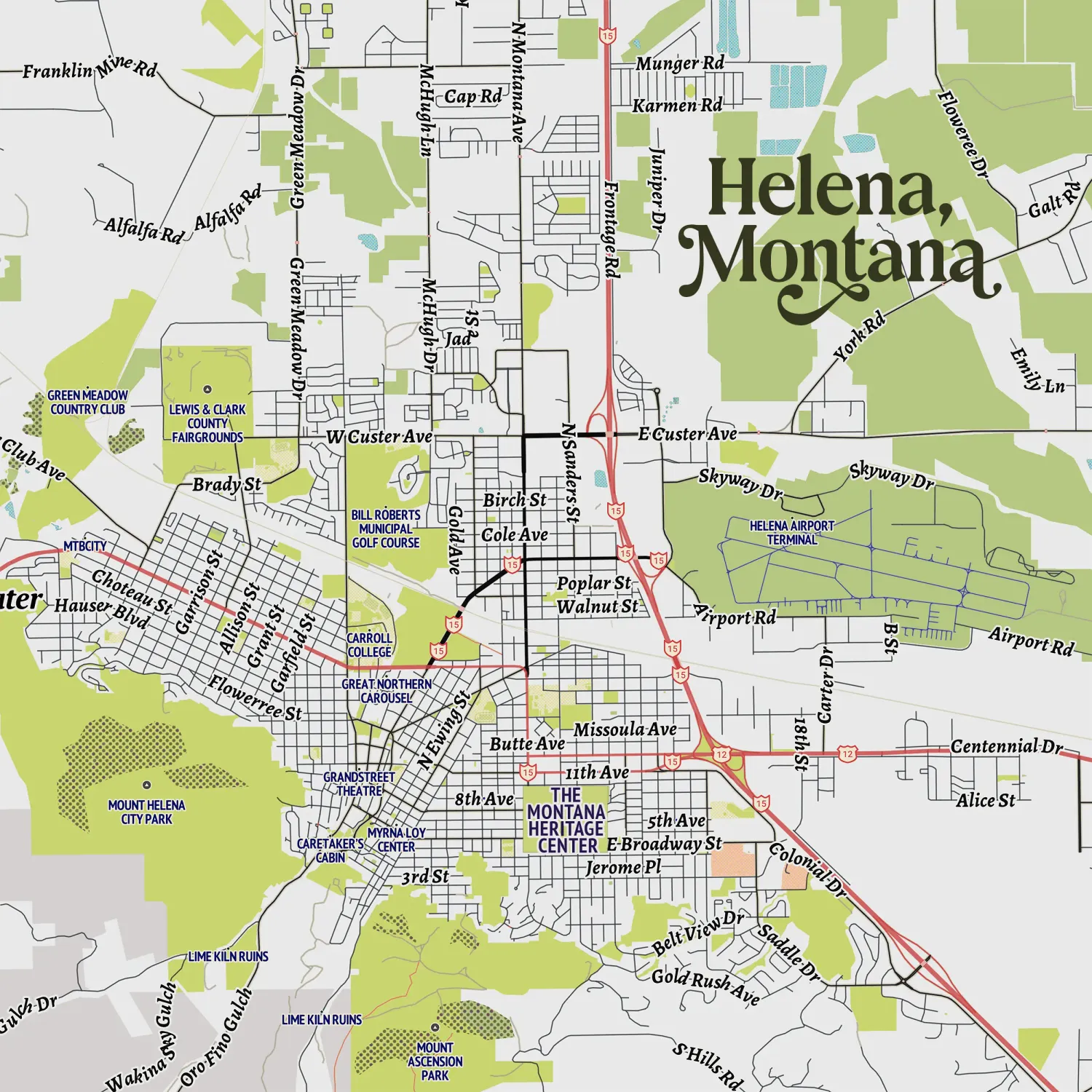 Coaster - Helena Map
