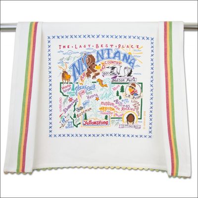 Montana Dish Towel with Embroidery