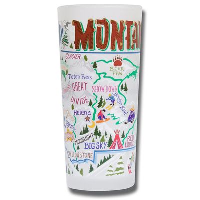 Souvenir Glass - Ski Montana