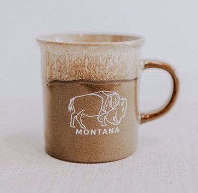 Brown Bison Ceramic Mug
