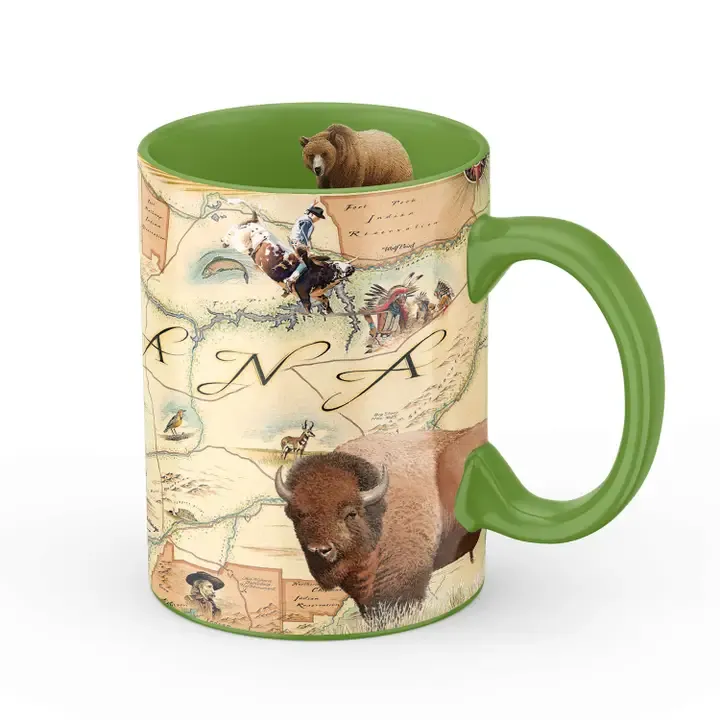 Montana Map Ceramic Mug